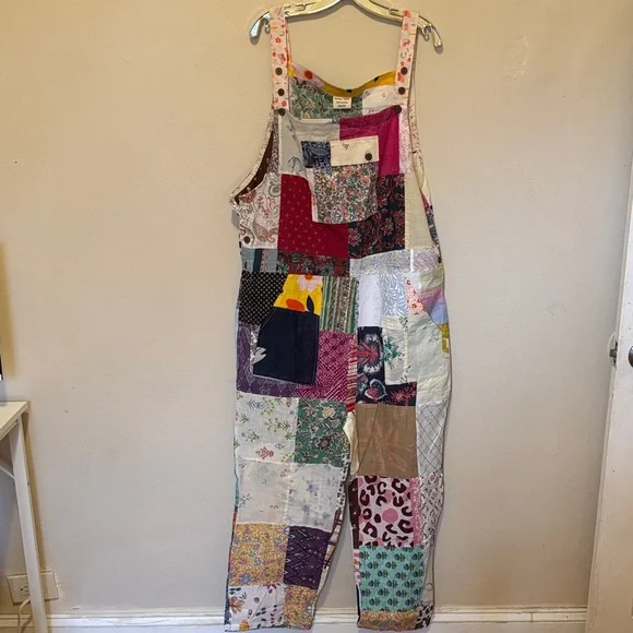 Ashley Taylor Colorful Patchwork Jumpsuit - Picture 1 of 7